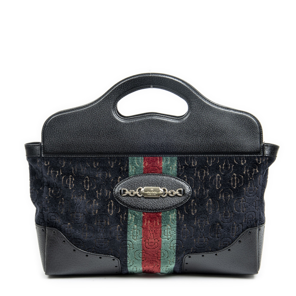Gucci Medium Web Punch Top Handle - Picture 1 of 10